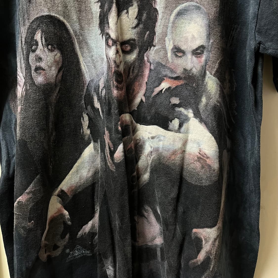 더마운틴 빈티지 다잉 좀프 프린팅 반팔티 S/90 상품이미지4