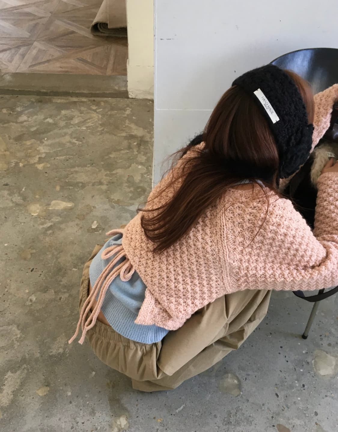 브리드 그레이프 울 가디건 (pink) 상품이미지2