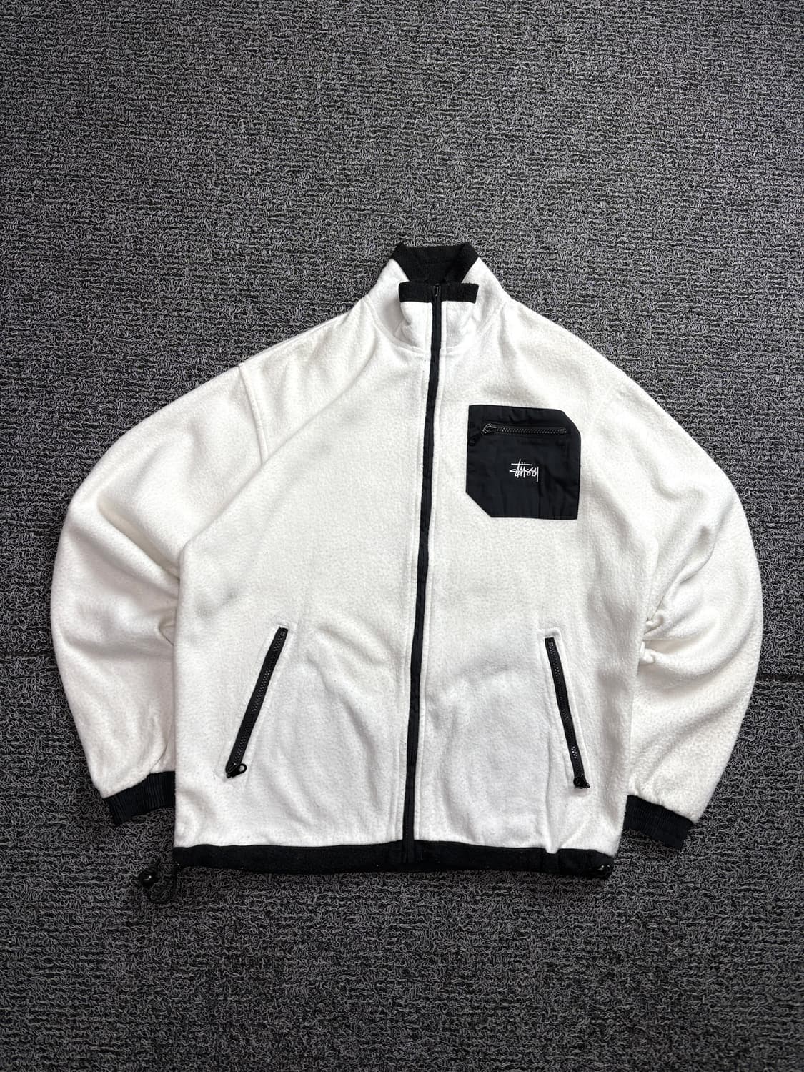 00s 스투시 올드스쿨 쉐르파 플리스 자켓 네추럴 2245 상품이미지2