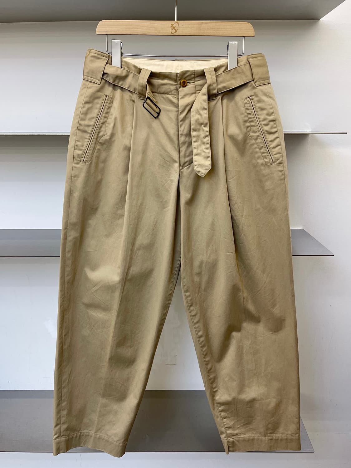 하버색 C/L 트윌 와이드 팬츠 상품이미지1