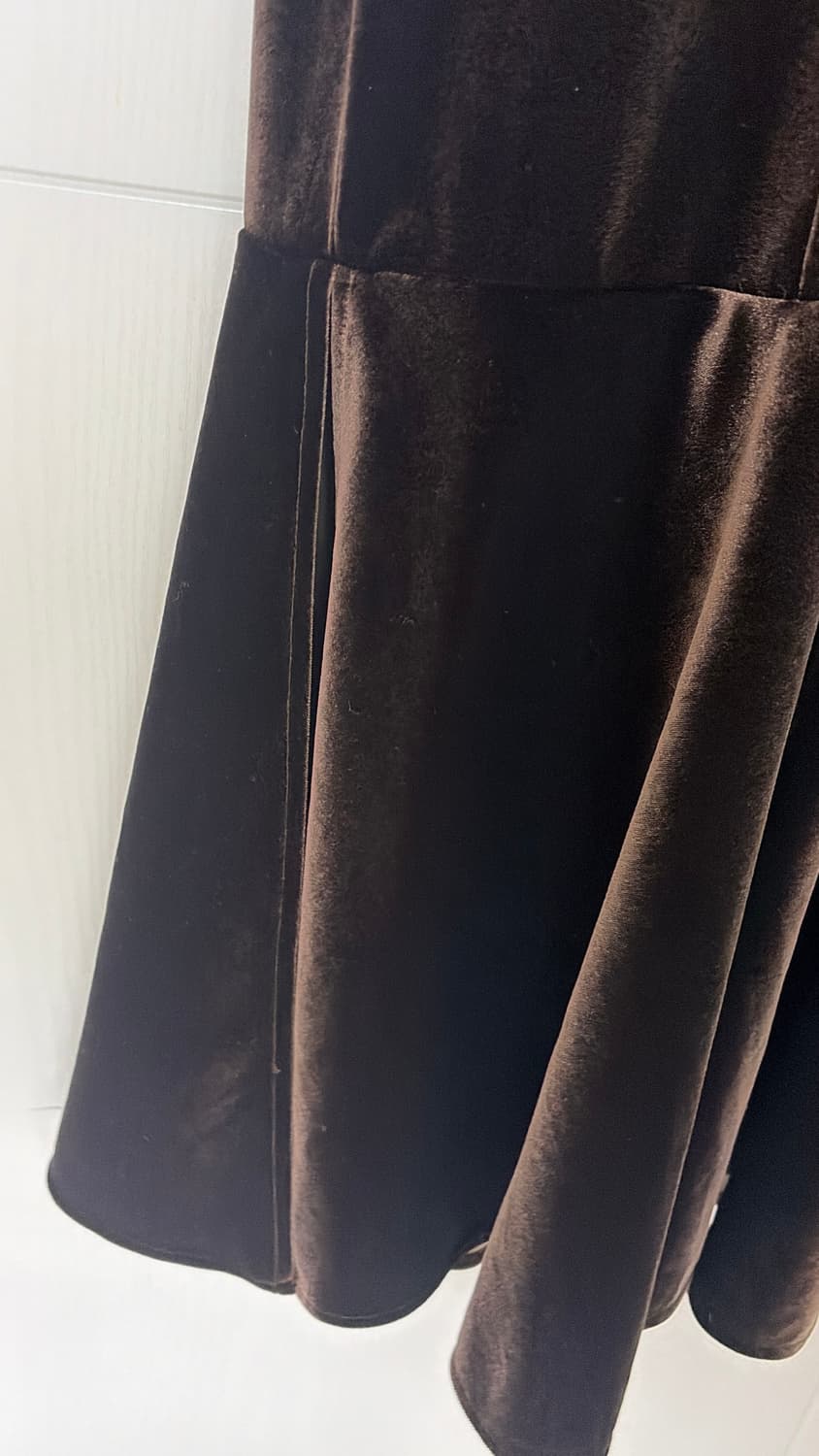 셀프웨딩 일본빈티지 벨벳 머메이드 드레스 44,55 상품이미지3