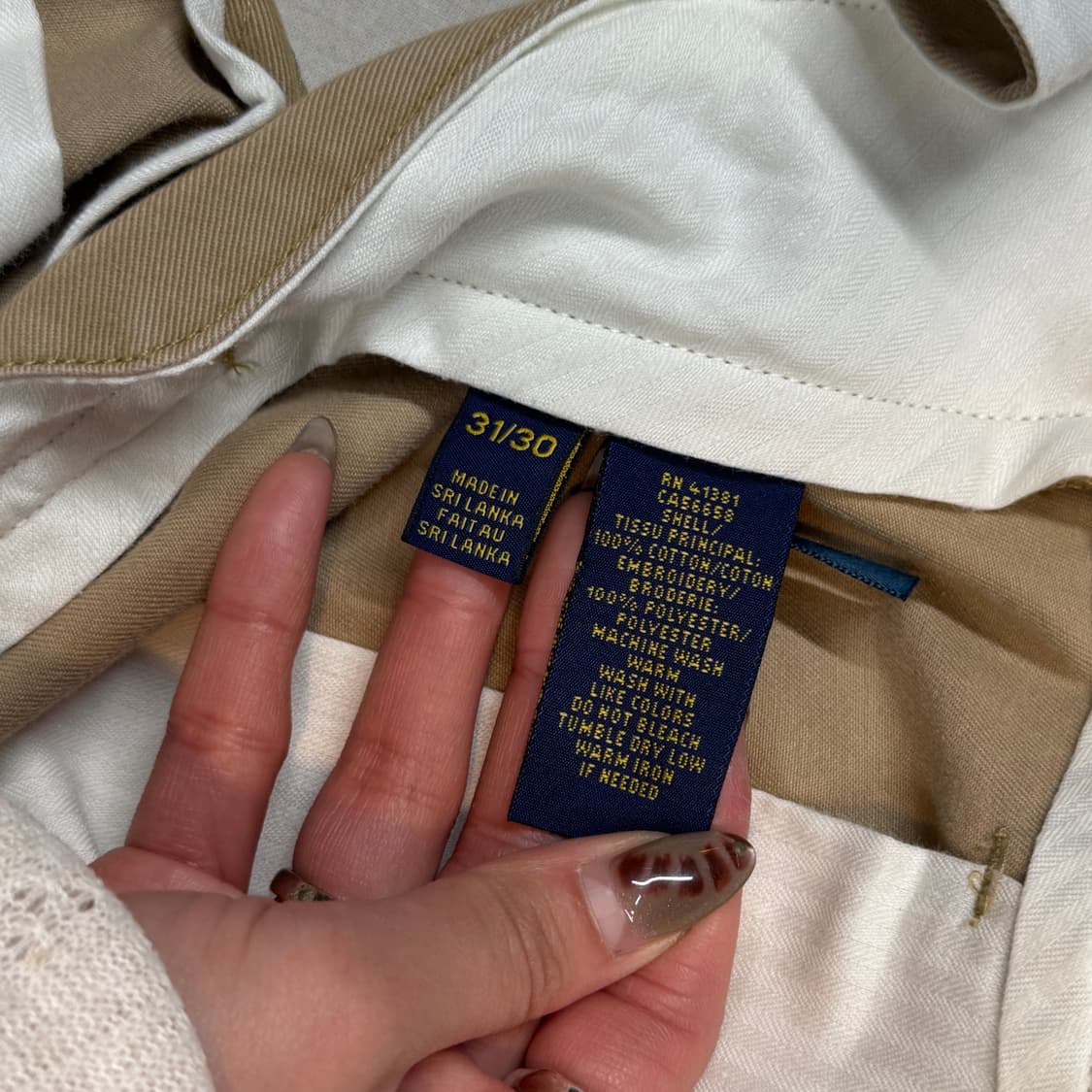 31inch) 폴로 랄프로렌 엠브로이드 자수 면바지 치노팬츠 상품이미지10