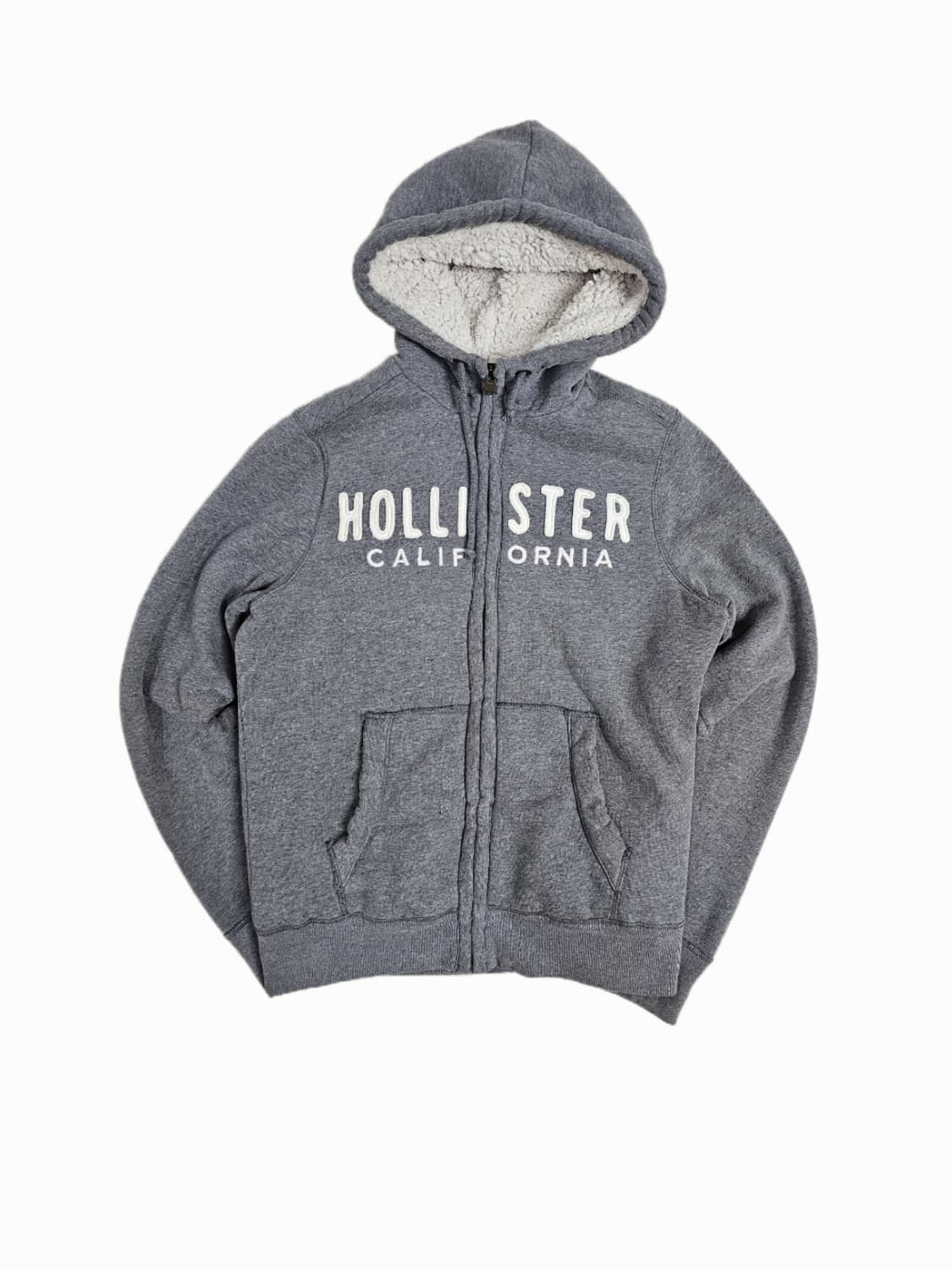 [L] 홀리스터 네이비 셰르파 양털 안감 후드 집업 상품이미지1