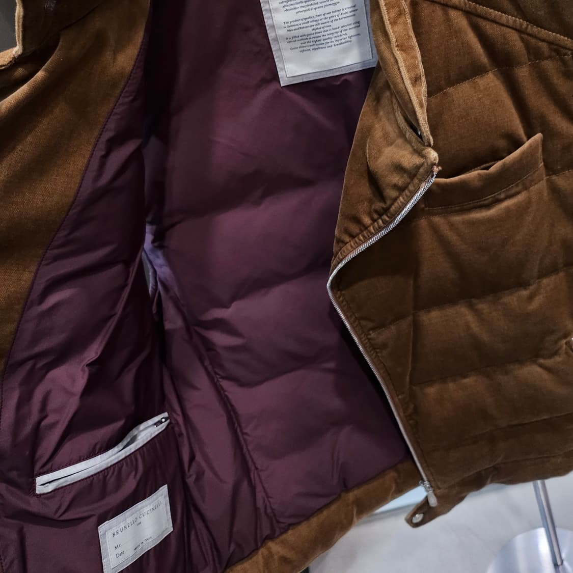 브루넬로 쿠치넬리 스웨이드 코듀로이 바이커 신상 베스트 상품이미지6