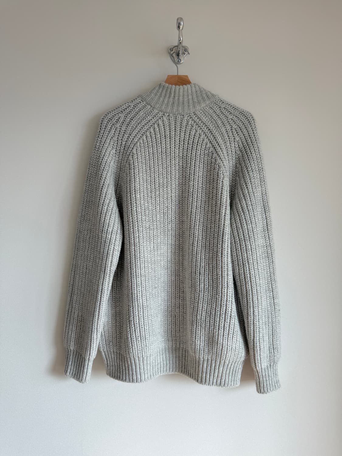 Pre owned 울 블렌딩 니트집업 상품이미지4