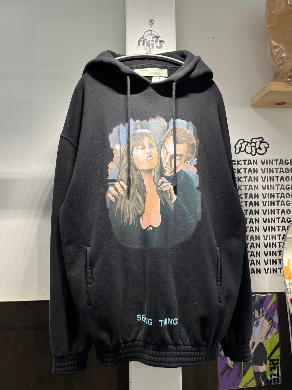 오프화이트 뱀파이어 프린트 후드티 상품이미지1