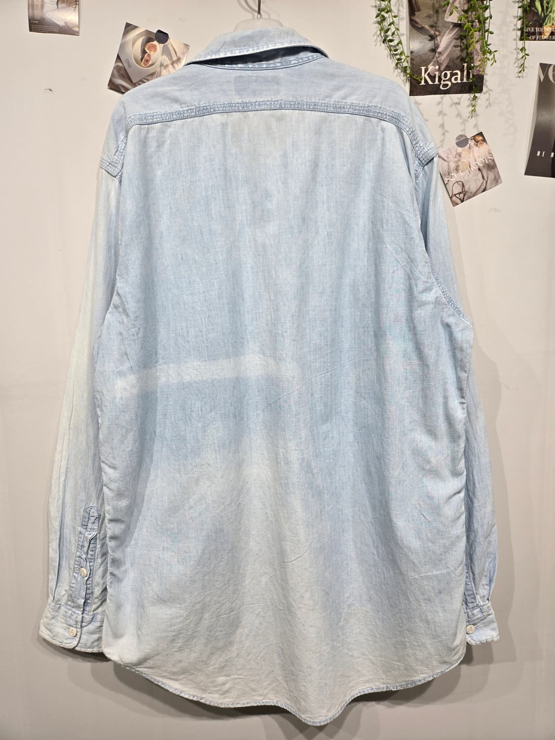 더블알엘 청 데님 남방 셔츠 상품이미지4