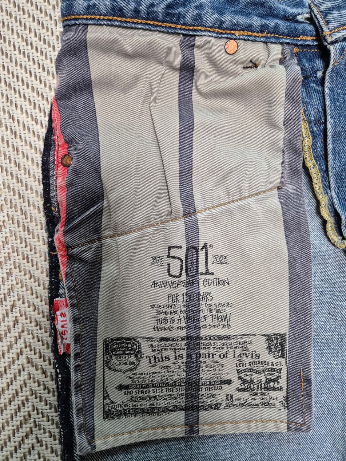 스투시 x 리바이스 엠보스드 501 진 (인디고) 상품이미지5