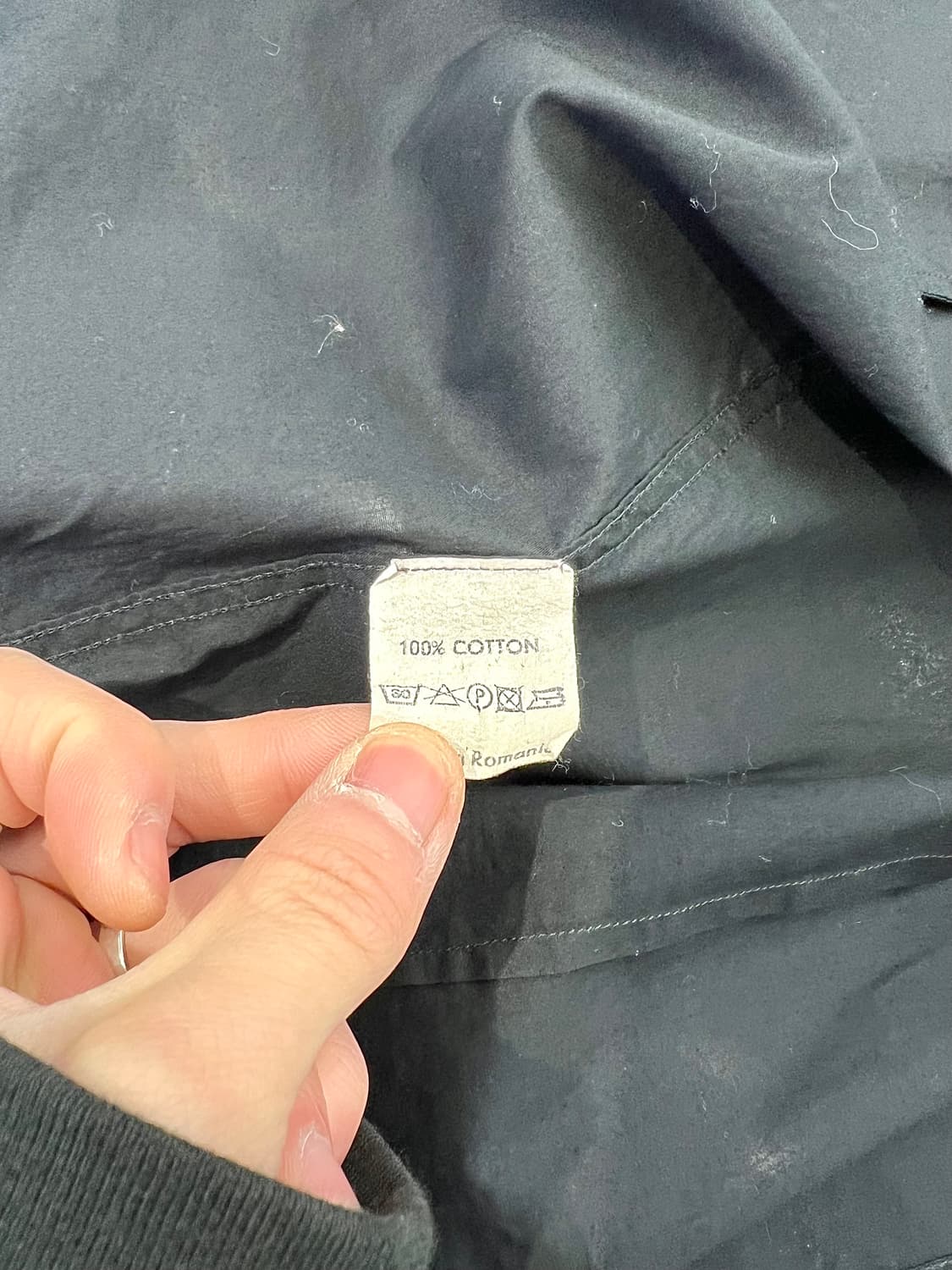 드리스 반 노튼 블랙 코튼 아일렛 펄 스냅 셔츠 자켓 상품이미지8