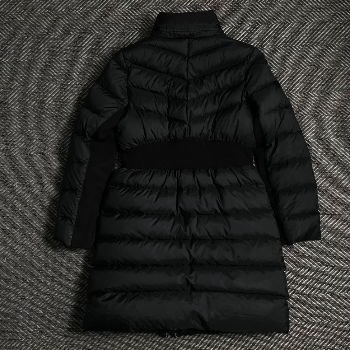 Hazzys 우먼스 더블지퍼 다운 밴딩 디테일 롱 패딩 점퍼y 4808 상품이미지8