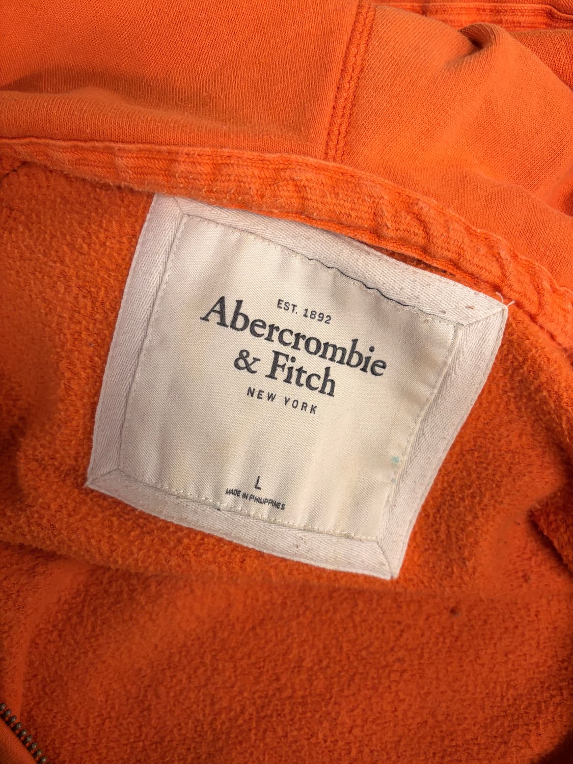(정품/L)아베크롬비 후드집업 오렌지  상품이미지4