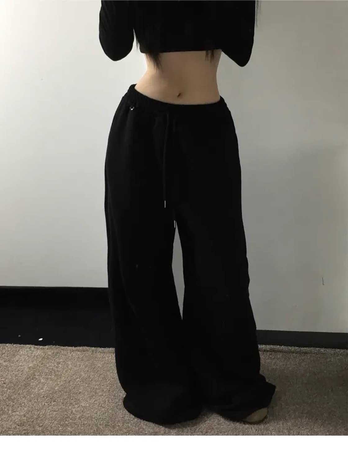 폴링업 베이직 투웨이 와이드 롱 키링 트레이닝 팬츠 상품이미지1