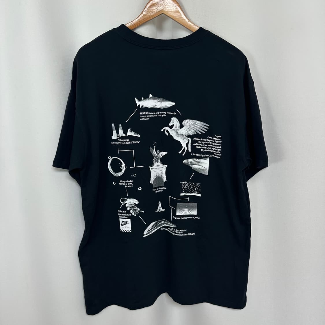   나이키 남자 스판 반팔티 검정 루즈핏 L  OWC 상품이미지4