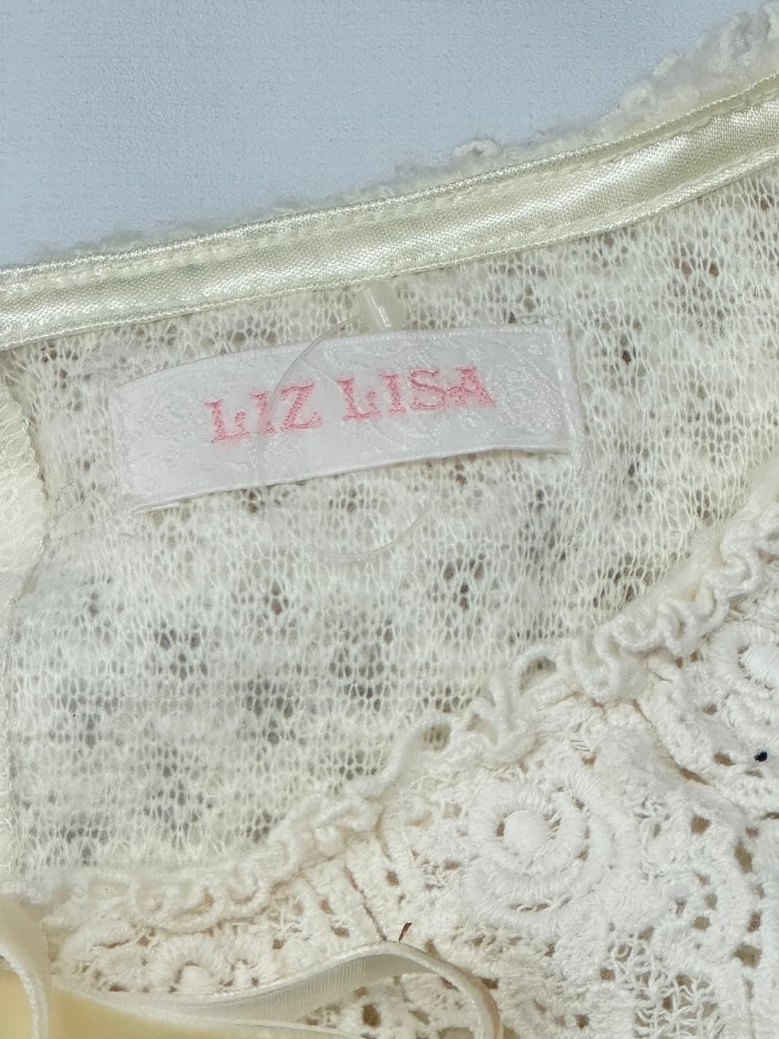 LIZ LISA 리즈리사 블라우스 레이스 프릴 허리라인 양산형 히메갸루 상품이미지5