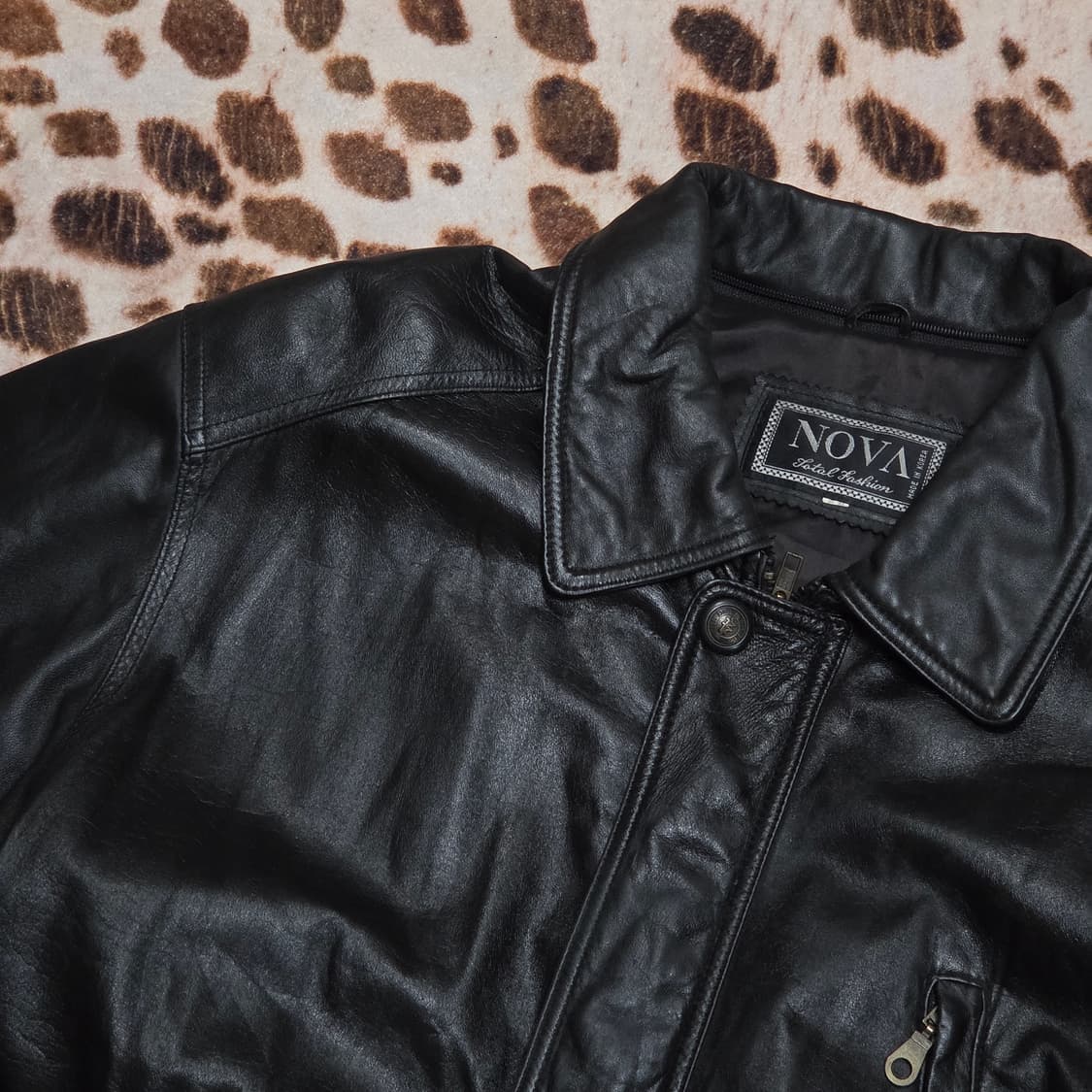 빈티지 리얼레더 가죽 사파리 자켓 상품이미지3