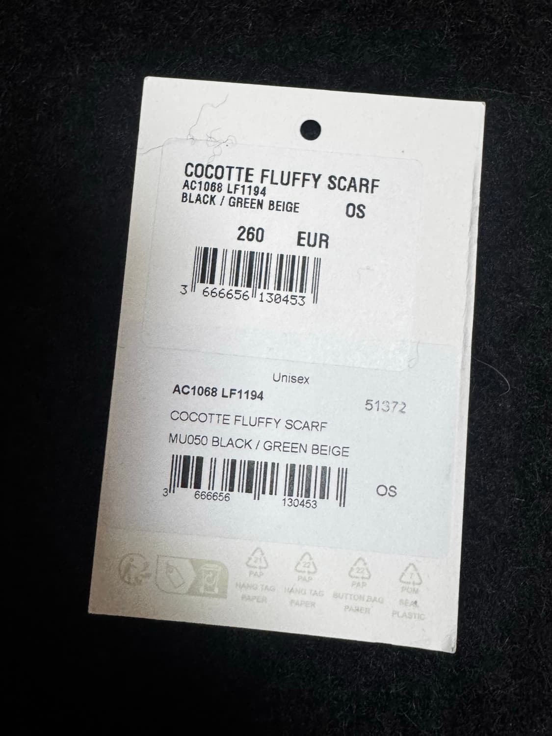 르메르 플러피 머플러 블랙 상품이미지5