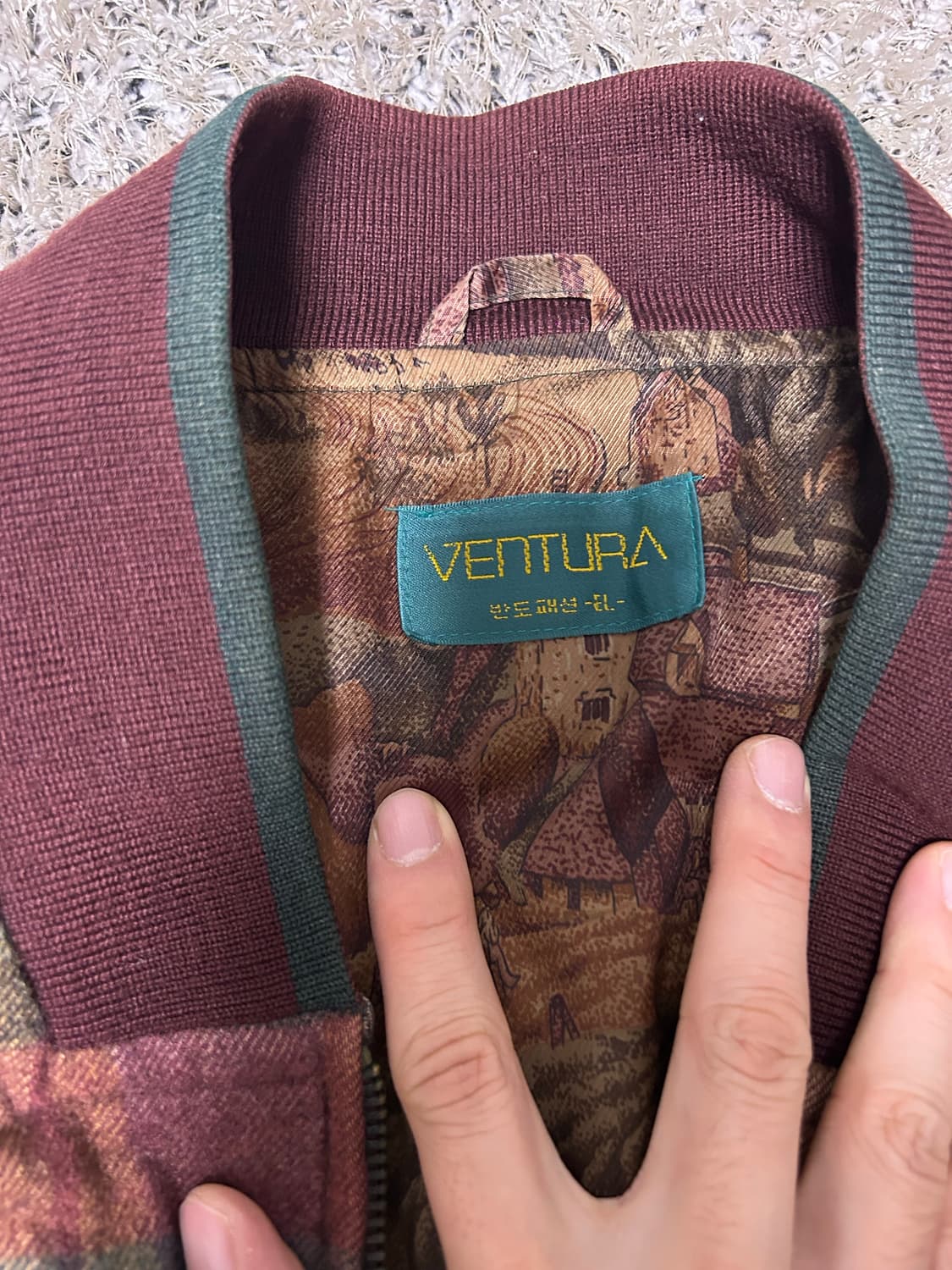 VENTURA 체크 자켓 사이즈105 상품이미지3