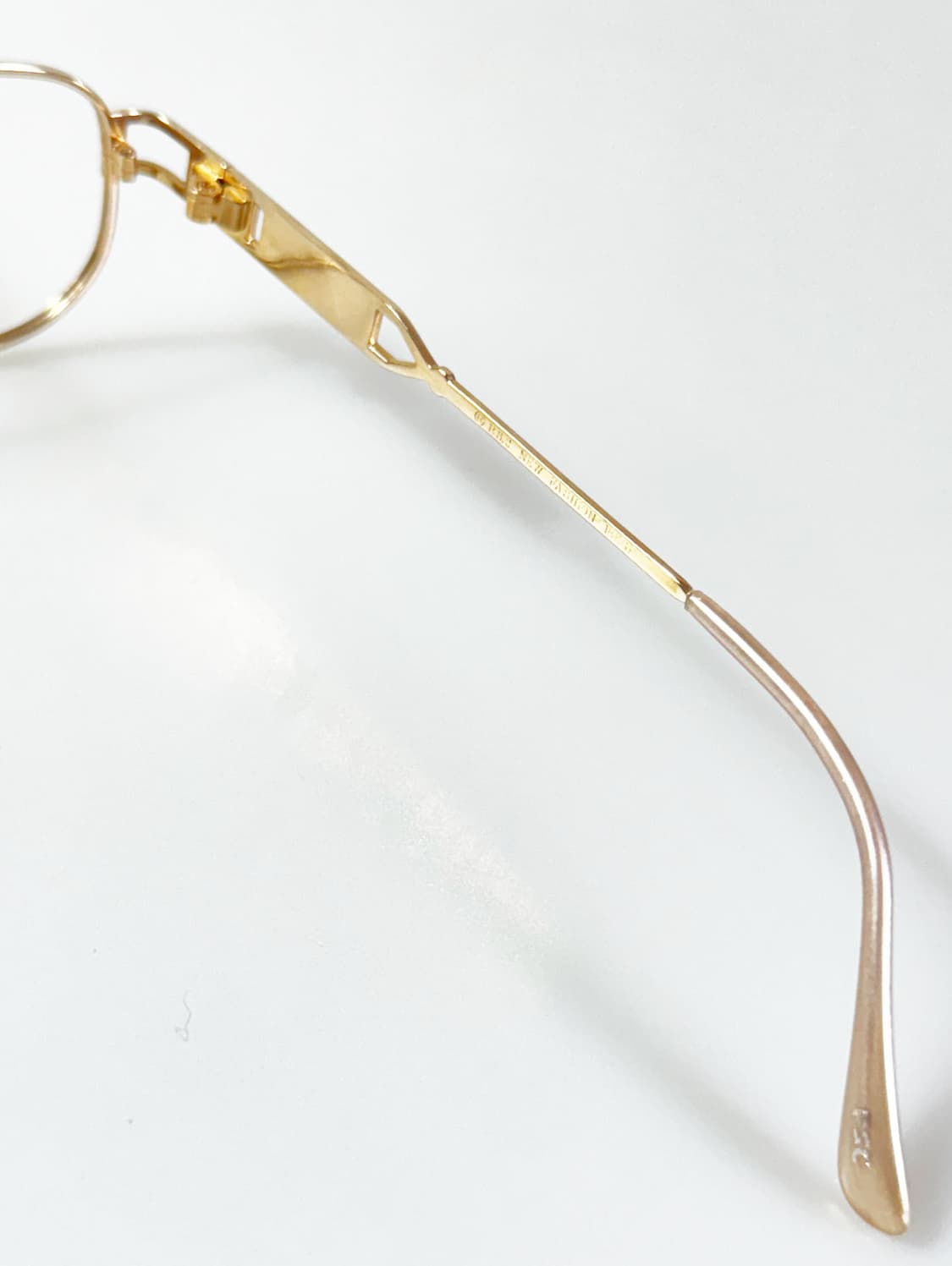 90s P.S.C. FASHION 골드 스퀘어 메탈 빈티지 안경 상품이미지6