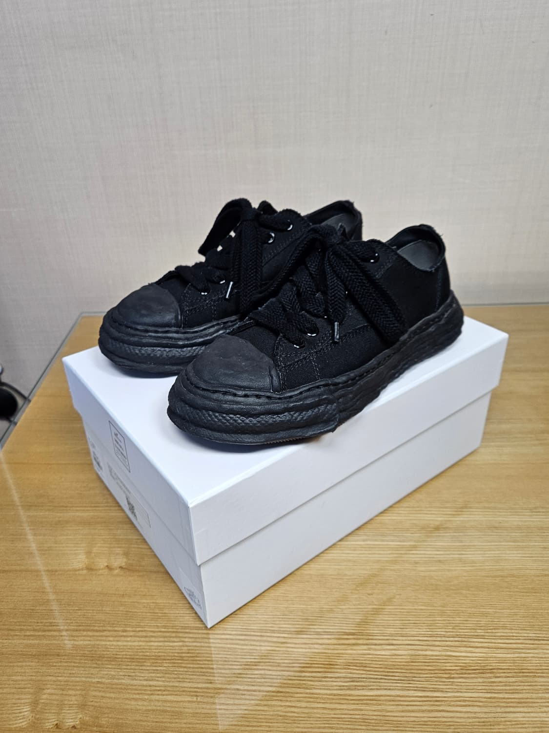 미하라야스히로 피터슨 OG 솔 캔버스 블랙 상품이미지2