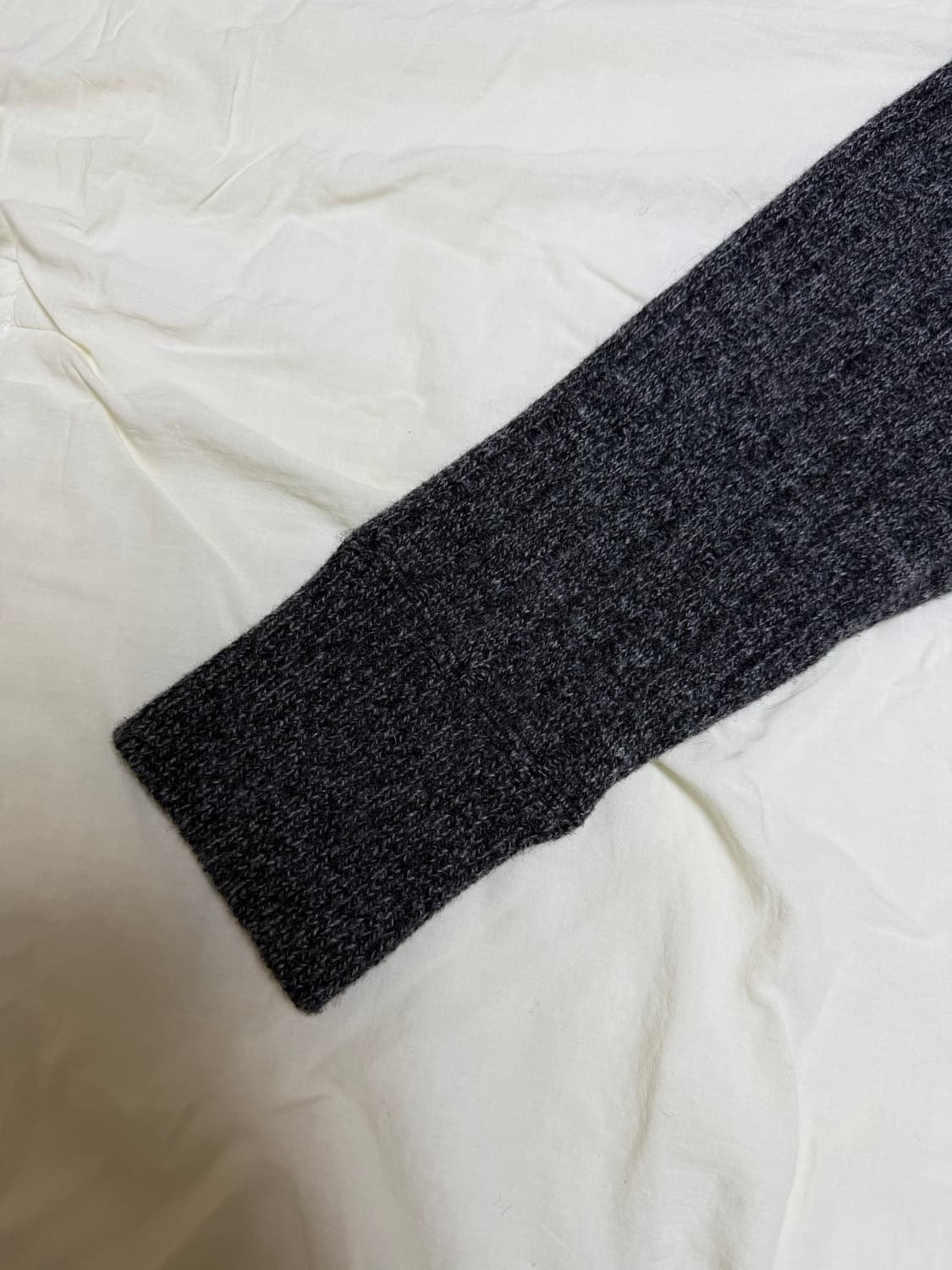 [2] 웨이비니스 다이애그널 니트집업 멜란지그레이 상품이미지4