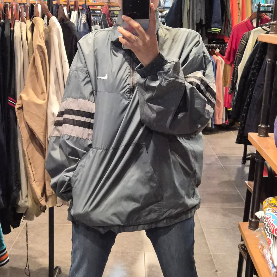 [NO.9] 나이키 반집업 바람막이 다크 그레이 상품이미지3