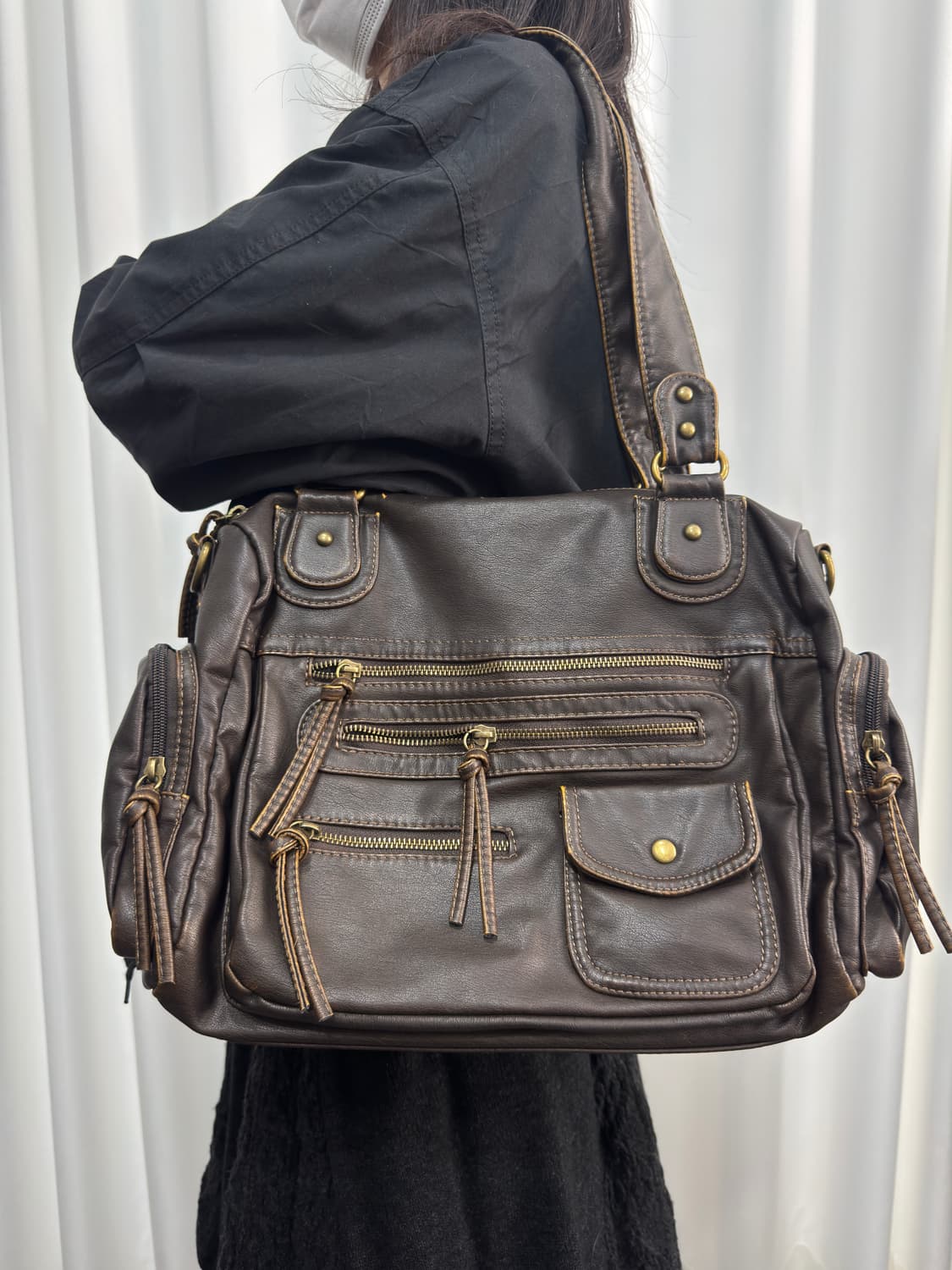 pocket leather bag 상품이미지1