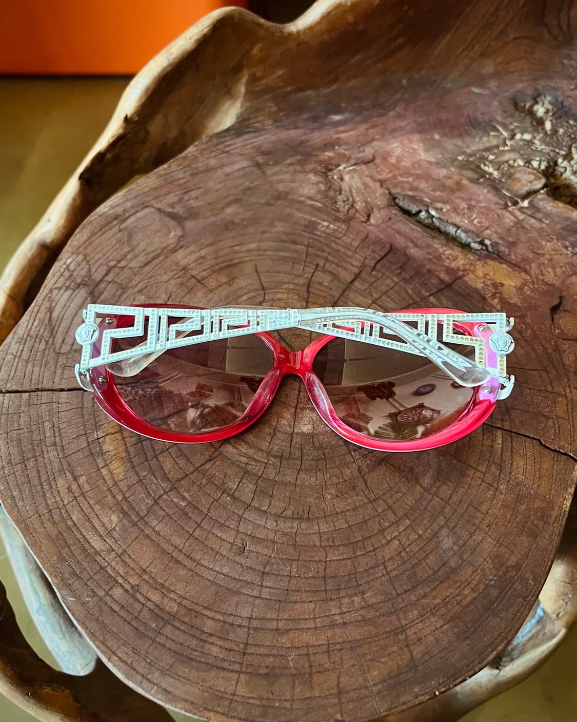 90-00s VERSACE Swarovski Trim Sunglass 상품이미지6