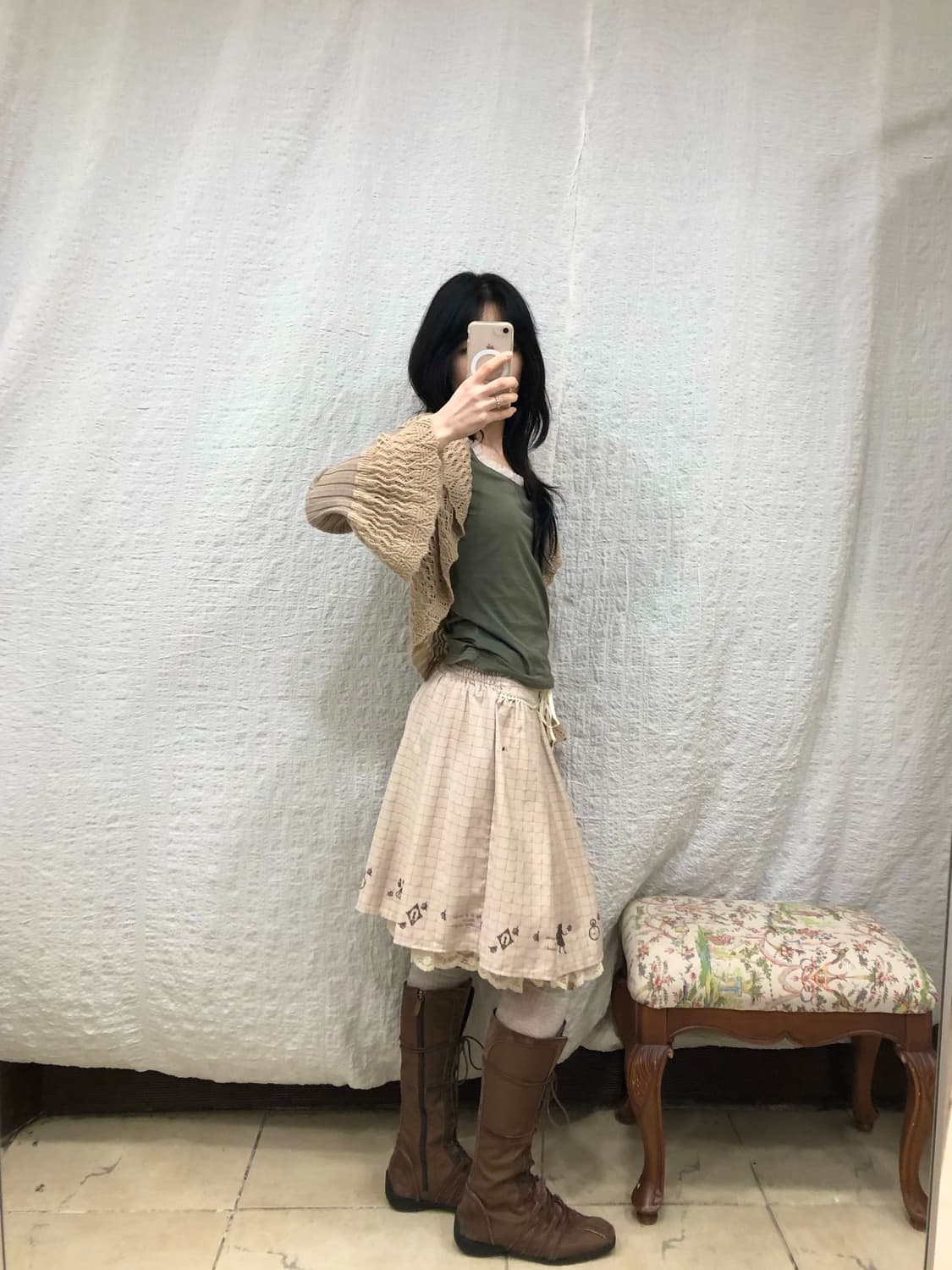 flare net cardigan 상품이미지2