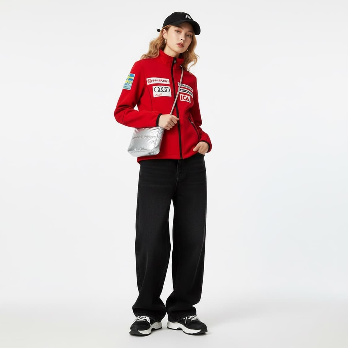 Goldwin 골드윈 레드 패치 집업자켓 XS (스트릿) 상품이미지1