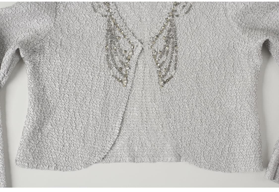 SPECCHIO 스피치오 플리츠 시퀸 볼레로 상품이미지3