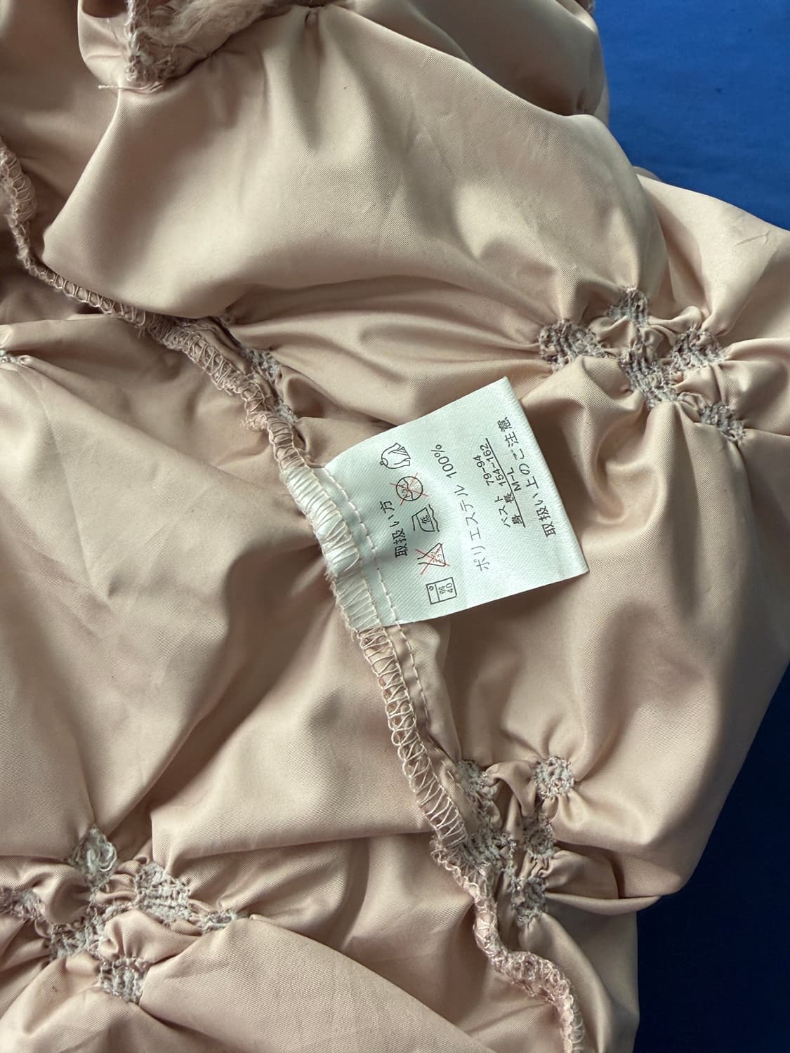 일본빈티지 더스티핑크 셔링 리본 자켓 상품이미지10