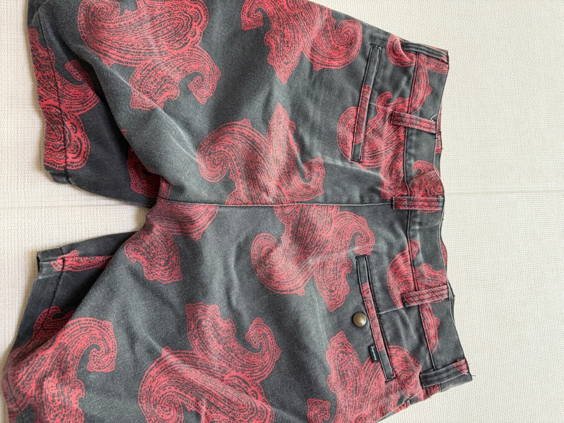 슈프림 페이즐리 데님 반바지 상품이미지2