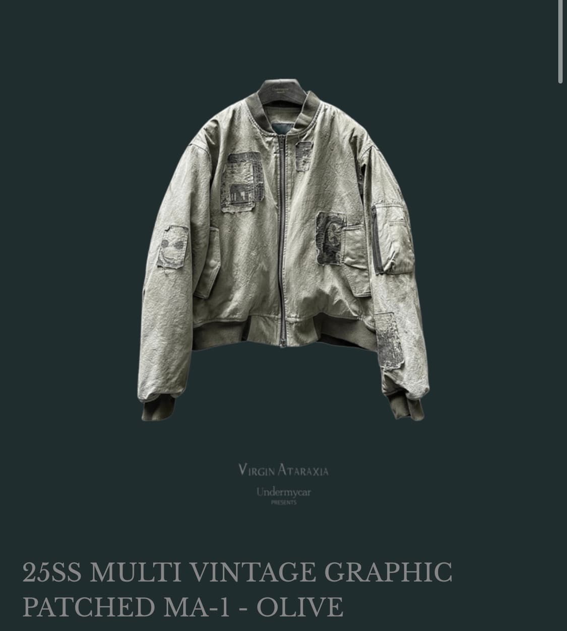 1) 언더마이카 패치드 마원 올리브 상품이미지1