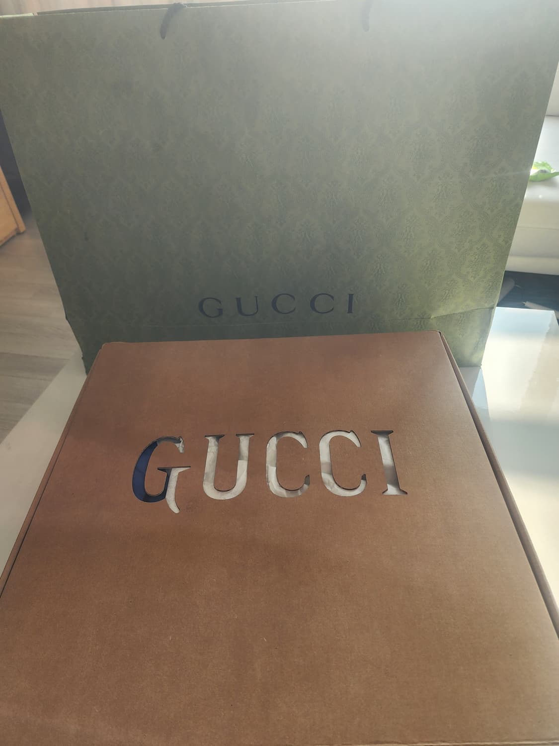 (BTS 방탄소년단 정국] 가방구찌 GG 패턴 블루 토트백 (130만원) 상품이미지2