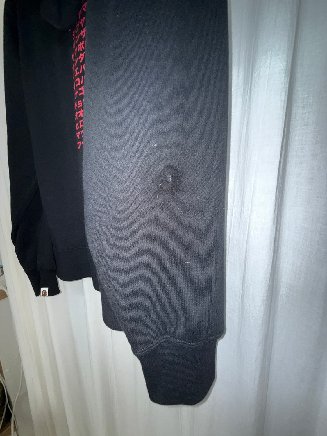 베이프 블랙 후드집업 상품이미지5