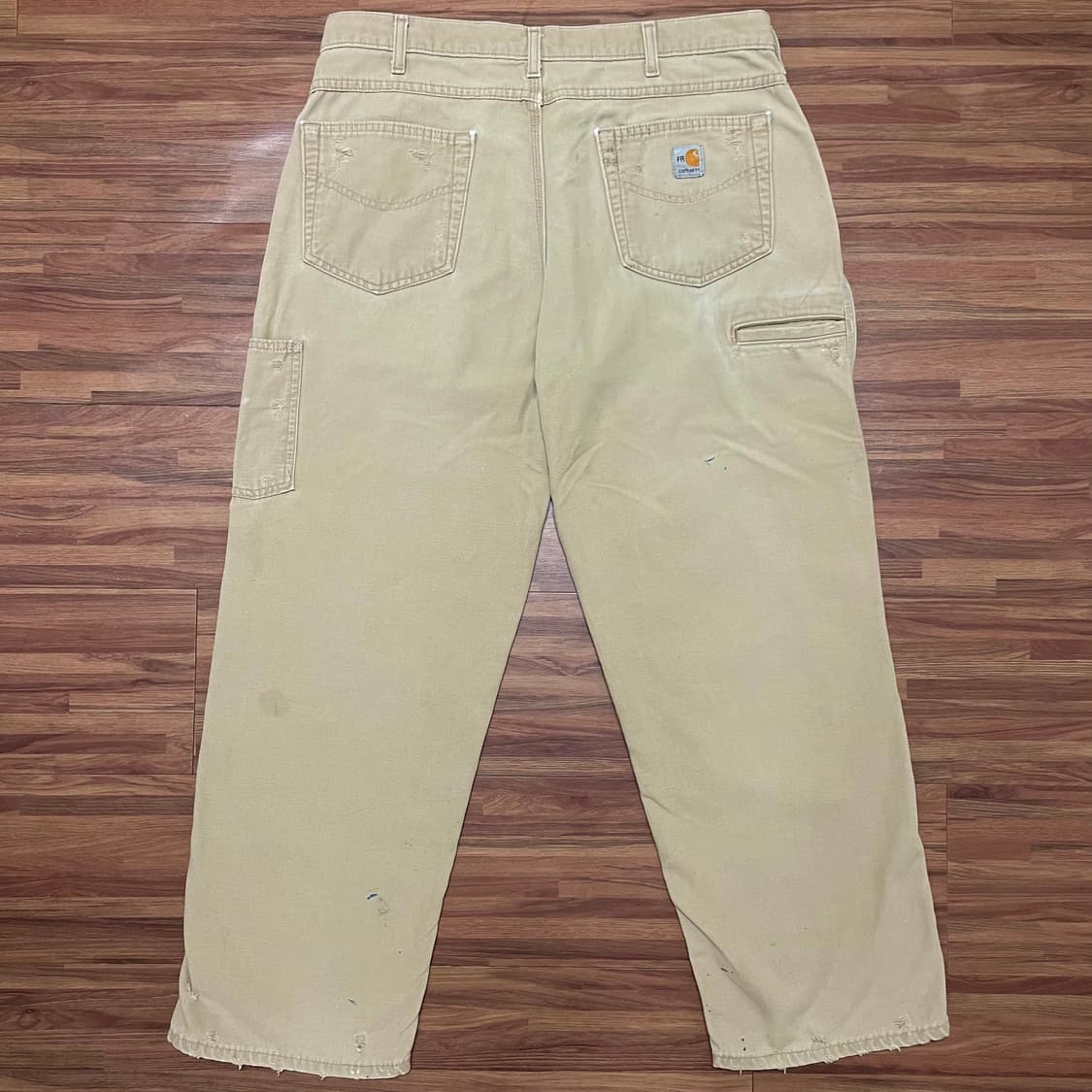 칼하트 FR 싱글니 카펜터 디스 워크팬츠 골든 카키 gkh 36 상품이미지3