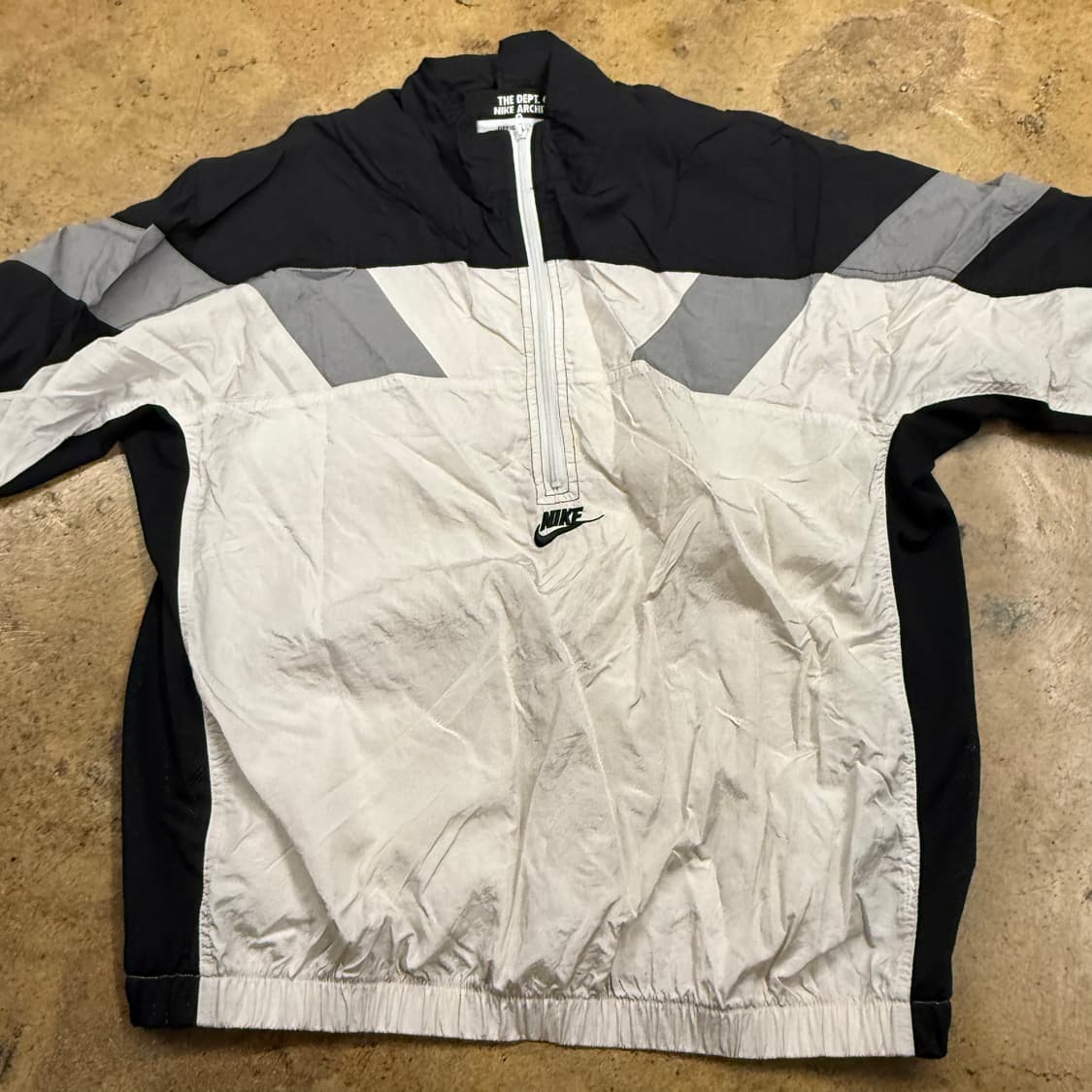 [정품/M] 나이키 아노락 바람막이 블랙 화이트 b8 상품이미지3