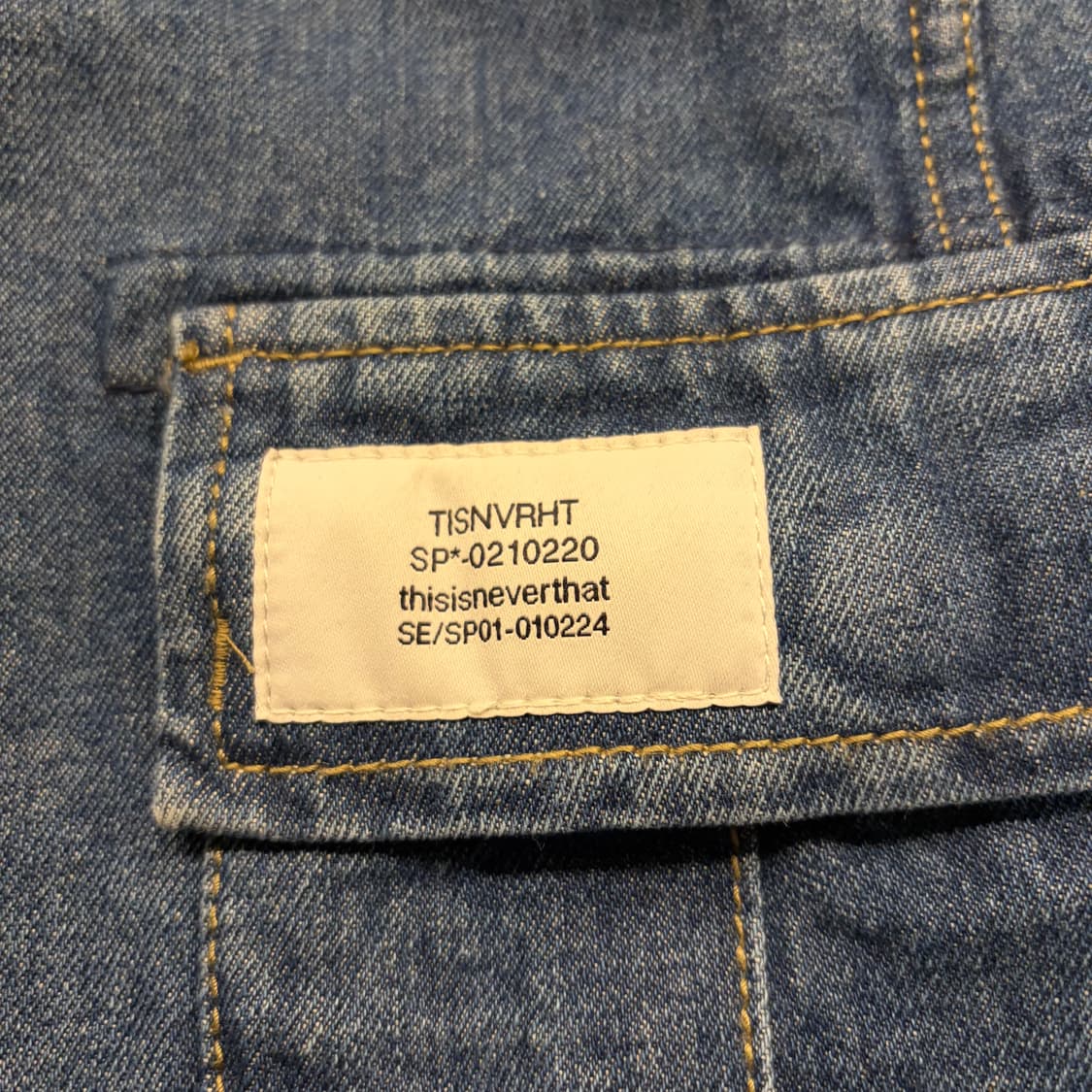 [L] 디스이즈네버댓 데님 카고 반바지 B855 상품이미지3