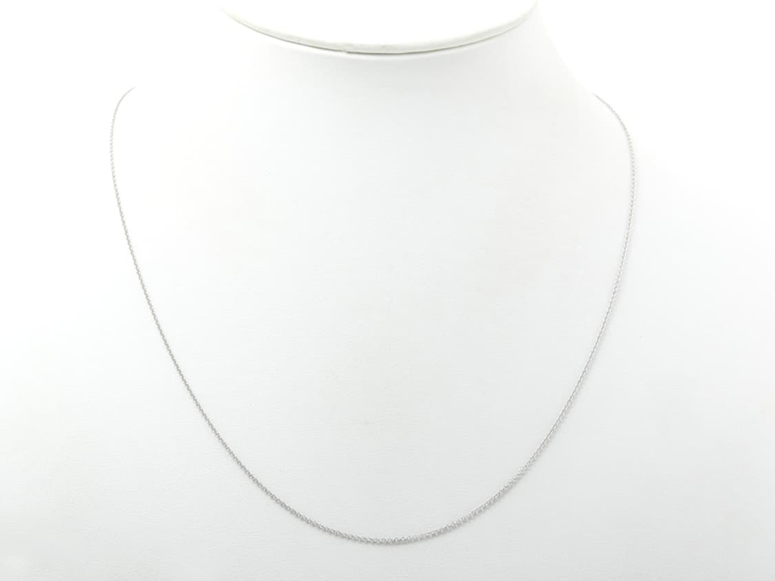 티파니 18K 화이트골드 롱체인 레이어드 네크리스 목걸이 50cm 상품이미지5