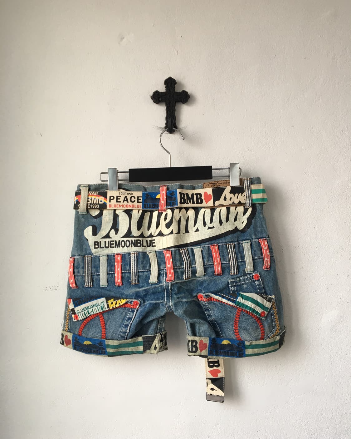 Belted denim short 상품이미지2