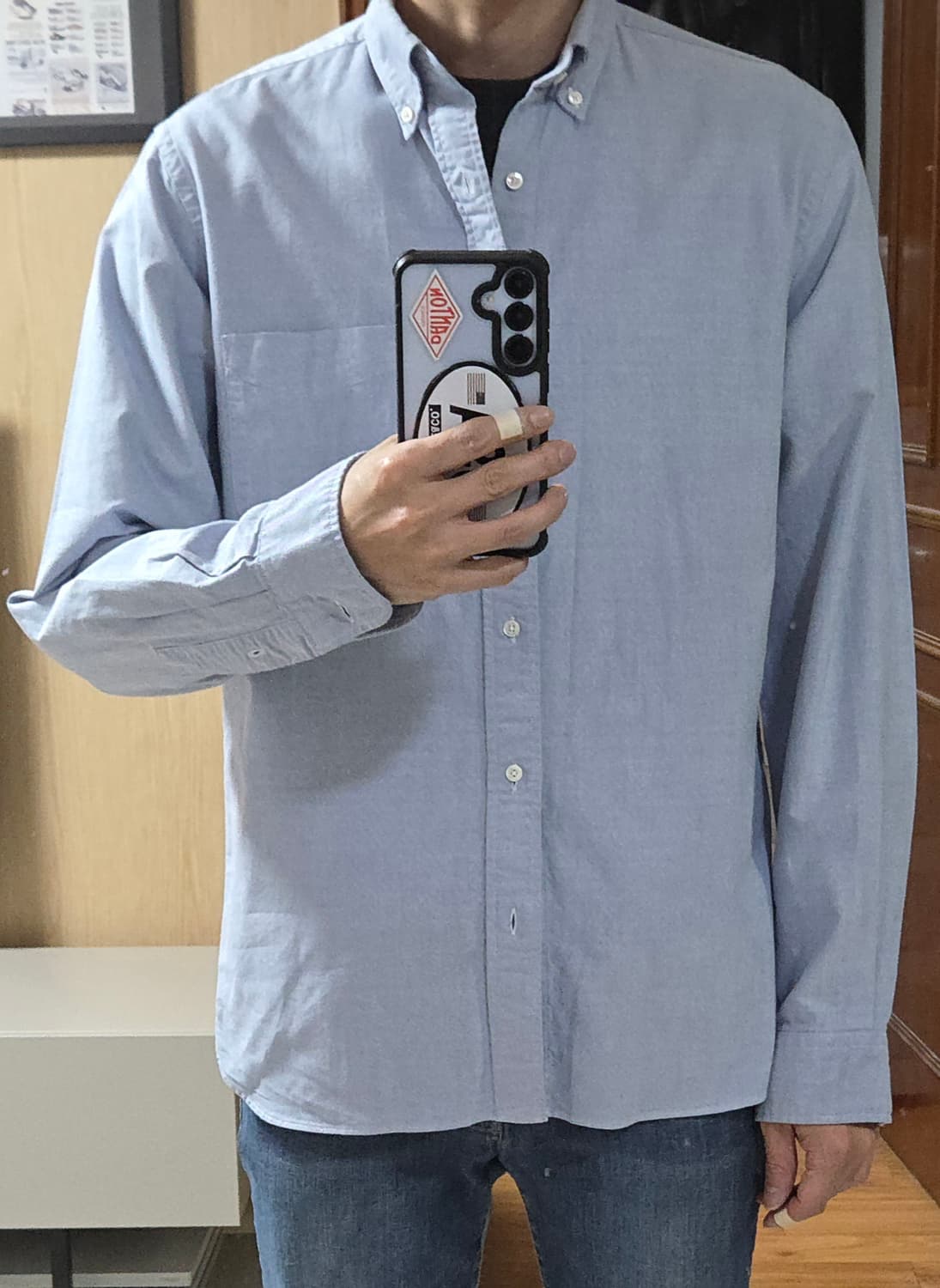 (착샷) 빔즈 플러스 옥스포드 셔츠  상품이미지9