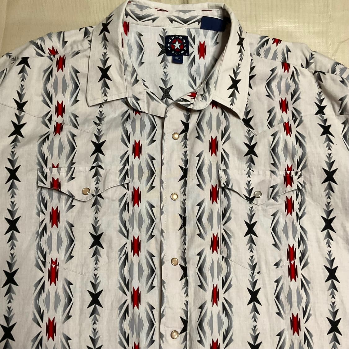 빈티지 팬핸들 나바호 패턴 웨스턴 셔츠 상품이미지3