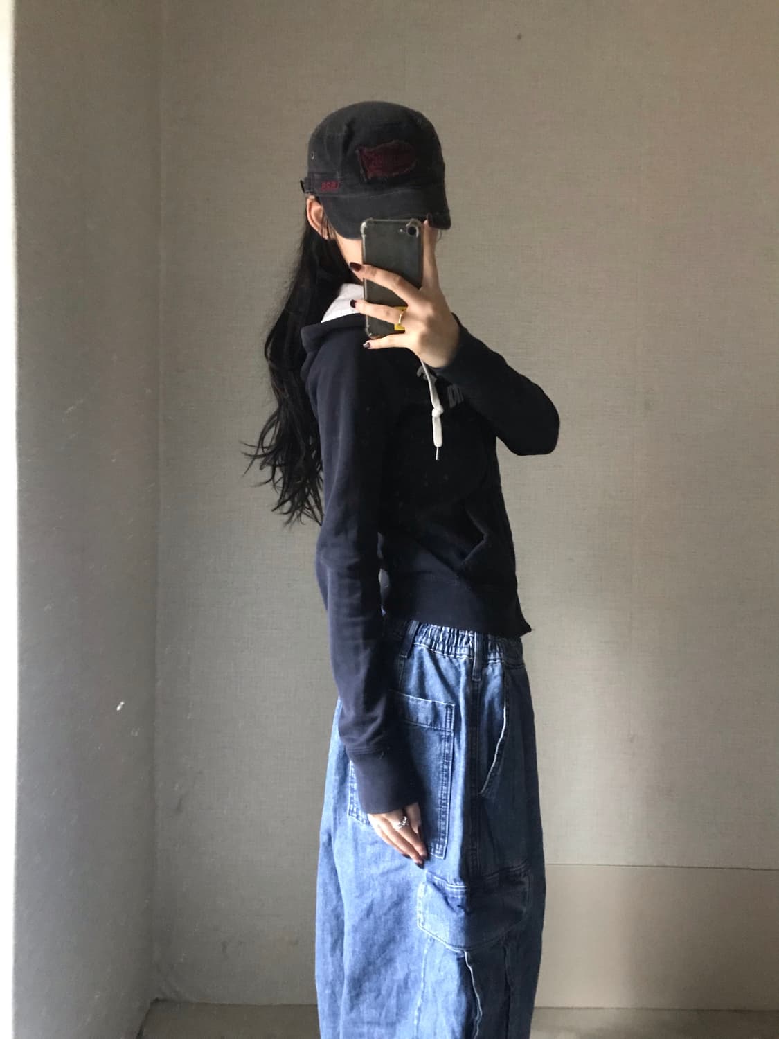 아베크롬비 네이비 딱붙핏 후드집업 상품이미지5