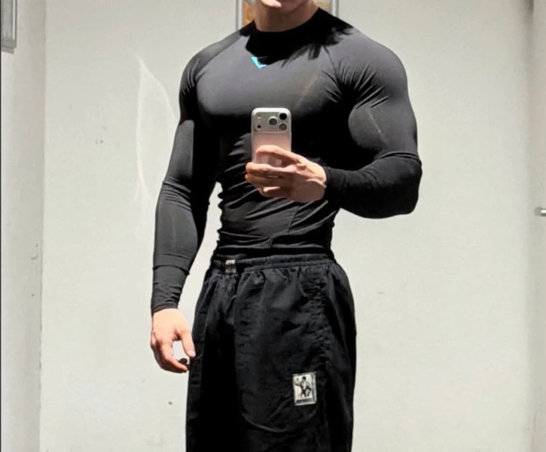 (새상품) M 짐샤크 컴프레션 반팔+긴팔 상품이미지2