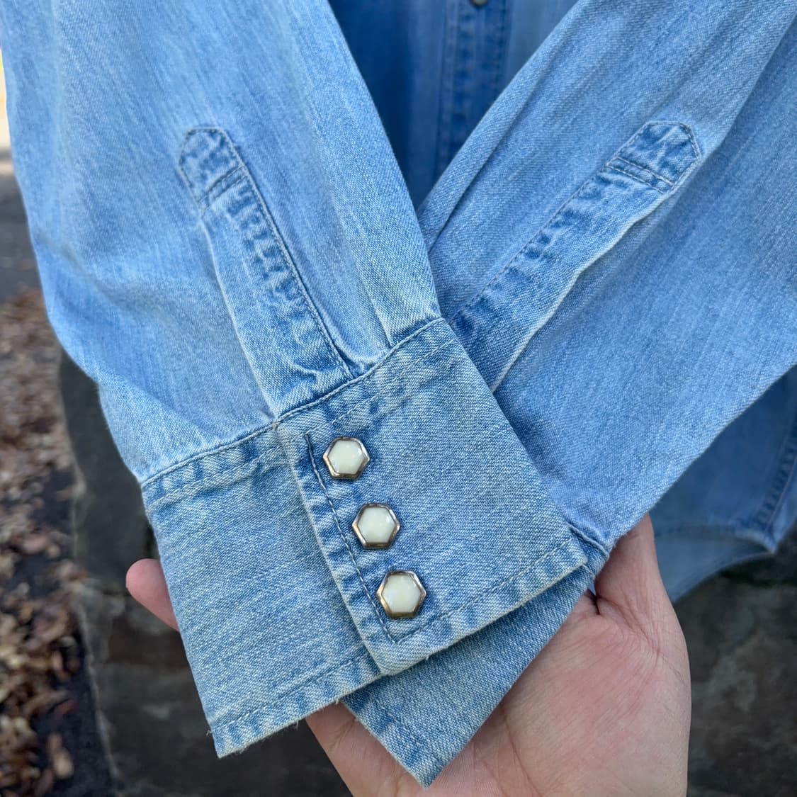 90s 리바이스 Levi’s 웨스턴 데님 셔츠 상품이미지4