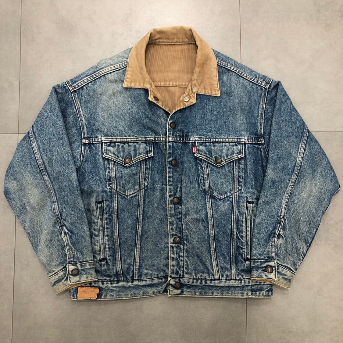 리바이스 usa 미국 리버서블 양면 코듀로이 데님 청자켓 상품이미지1