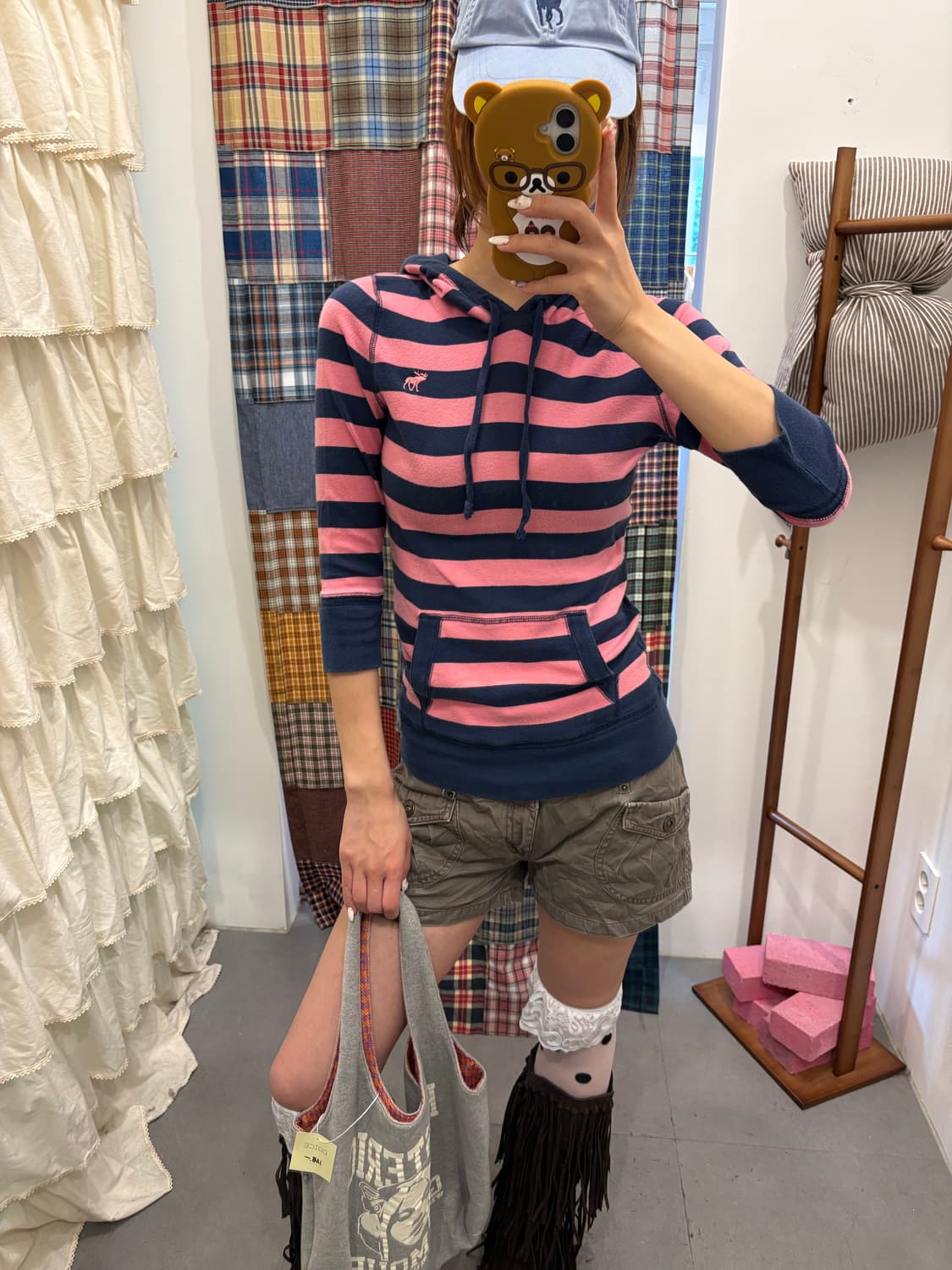 아베크롬비 단가라 칠부 후드티  상품이미지1