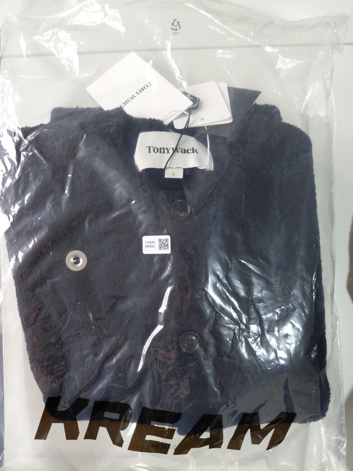 토니웩 알파카 브러쉬드 가디건 블랙 L 새상품 상품이미지1