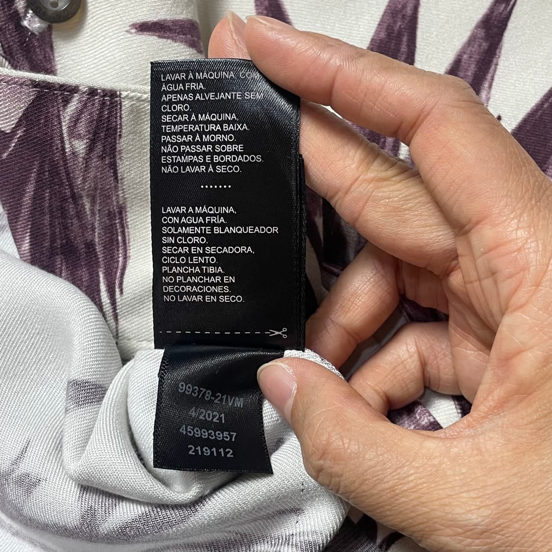 할리데이비슨 버건디 야자수 원포켓 반팔 셔츠 M 상품이미지5