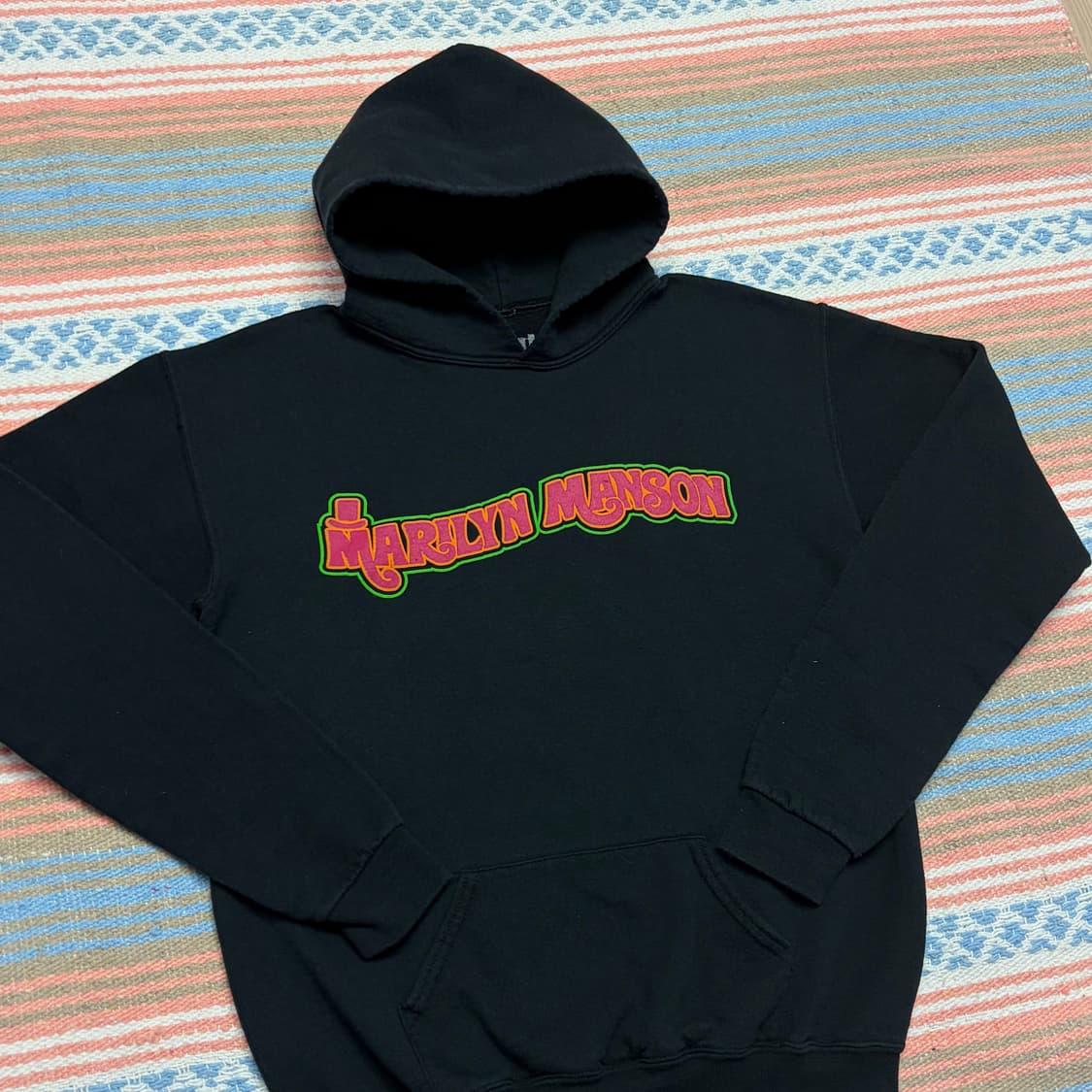 미국 빈티지 마릴린 맨슨 굿즈 후드티 락티 밴드티 상품이미지5